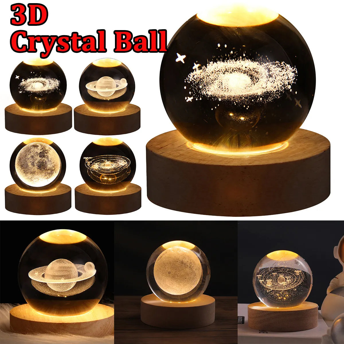 LED Galaxy Night Light Ball