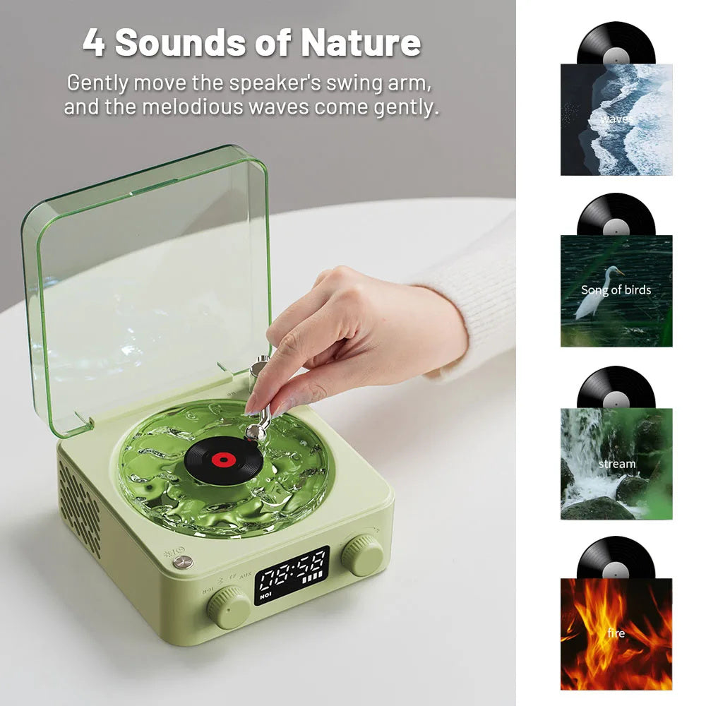 LED Light Turntable Wireless Speakers