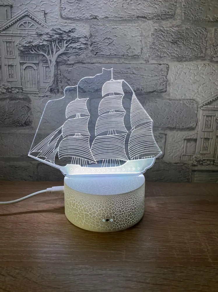 Ghost Ship Desk Lamp