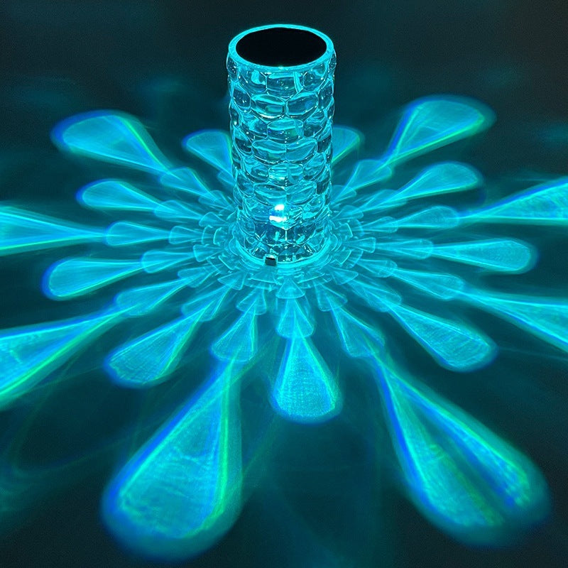 Multicolor LED Crystal Table Lamp