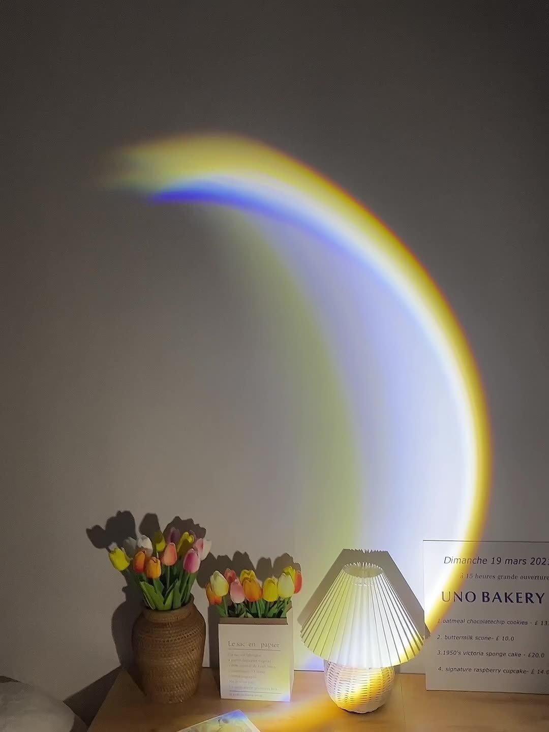 LED Rainbow Neon Light Projector